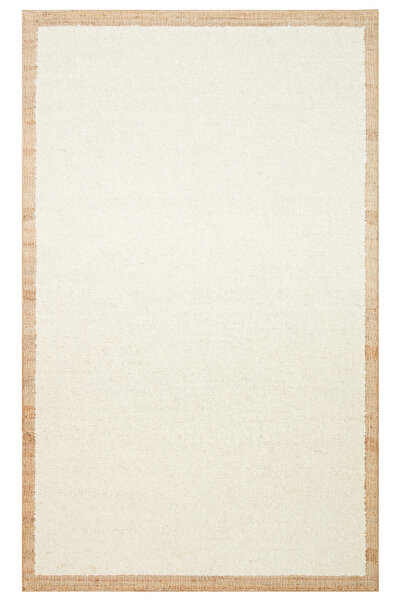 Eko Halı Lhasa 01 Cream Natural Yün ve Jüt İle Üretilen El Dokuma Hasır Tarz ...