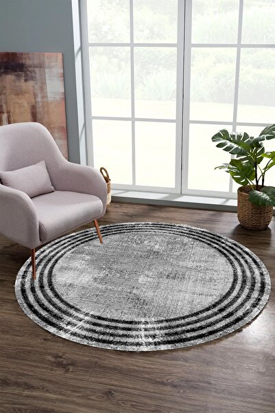 YTR HOME Dijital Baskı Yıkanabilir Kaymaz Taban Dekoratif Salon Mutfak Halısı...
