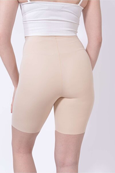 SAUNA SUIT Porfy Lazer Kesim 5 Bölge Toparlayıcı Iz Yapmaz Kadın Iç Göstermeyen Şort Korse Siyah Renk