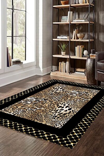 YTR HOME Dijital Baskı Yıkanabilir Kaymaz Taban Dekoratif Salon Mutfak Halısı...