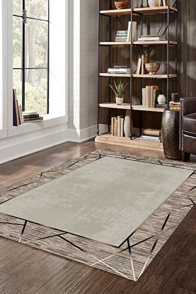 YTR HOME Dijital Baskı Yıkanabilir Kaymaz Taban Dekoratif Salon Mutfak Halısı...