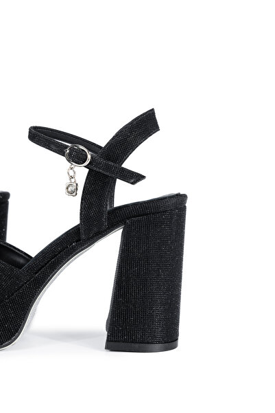 Tamer Tanca Gold Heeled Genuine Leather Women's Sandals