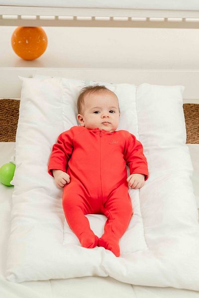 Minimus Organic Zippered Jumpsuit Set for Newborn Baby Girl and Boy - Bodysuit Set