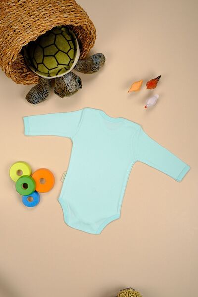 bebetospik Cotton Comfortable Long Sleeve Snap Bodysuit