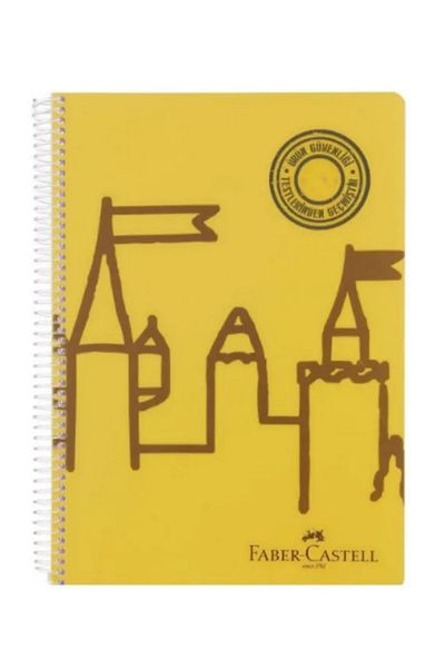 Faber Castell Dimensiune A4 80 coli - Caiet cu rigle cu copertă din plastic