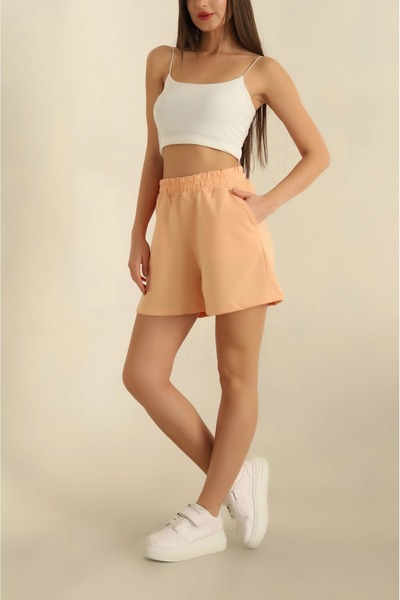 Butik Lena Somon Beli Lastikli İki İp Şort