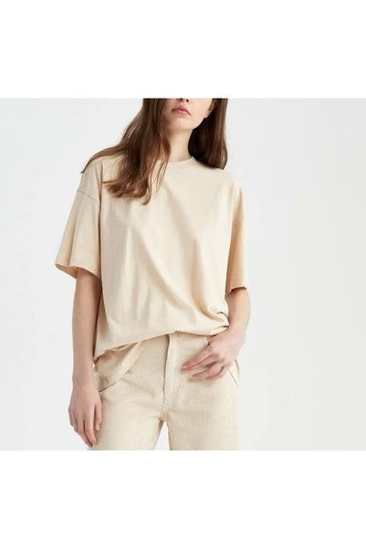 Pupa Cream Crew Neck Oversized t-shirt