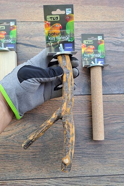 Vixpet Venty 3 Pieces Natural - Pedicure Featured Parrot Perches |   Lori |   Monk |   Kayak |   Senegal |   M156