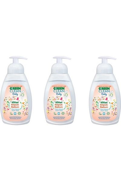 Green Clean 450 ml x 3 Pieces Baby Foam Soap