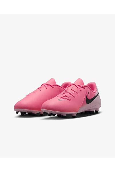 Nike Pink Children's Grass Floor Football Shoes - Jr Phantom Gx II Club Fg/Mg FJ2600-600