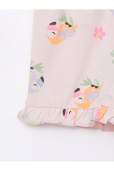LC Waikiki LCW Baby - Printed Elastic Waist Shorts for Baby Girl