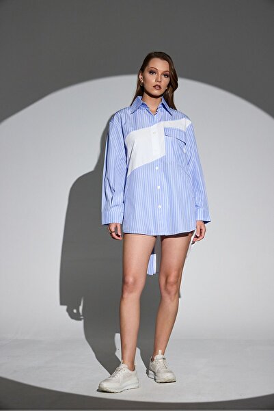 HANIQA قميص طويل بأزرار