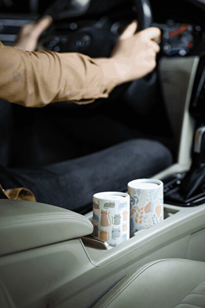 Bamboo Silindir Kutulu Peçete 2'li Set, Araba Peçetelik Kutusu