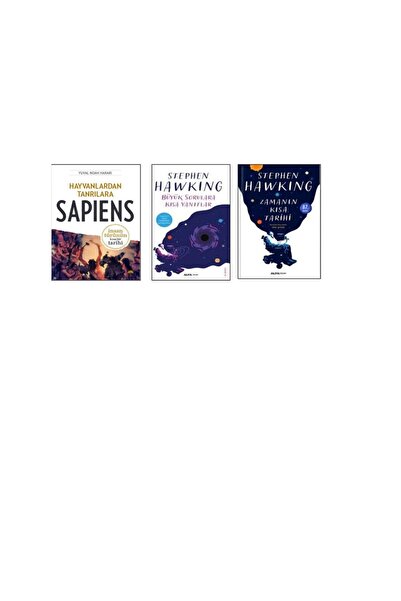 Kolektif Kitap 3' LÜ' Lİ SET HAYVANLARDAN TANRILARA SAPİENS  & BÜYÜK SORLARA KISA YANITLAR & ZAMANIN KISA TARİHİ