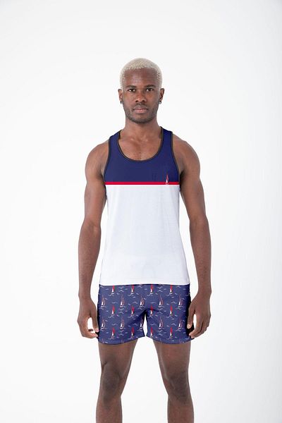 C&City Ανδρικό T-Shirt Athlete Printed - Zero Sleeve M-0391