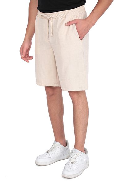 ogonline Ανδρικό καλοκαιρινό σορτς λινό Look