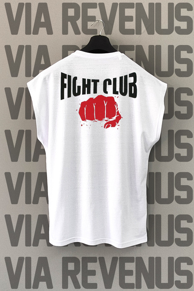 Vordevia Αθλητικό μπλουζάκι Fight Club Back Printed - Μηδενικό μανίκι