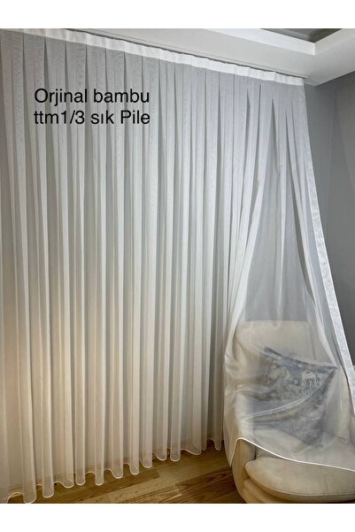 silviastar tül perde ttm bambu 1/3 sık pile ütü istemez