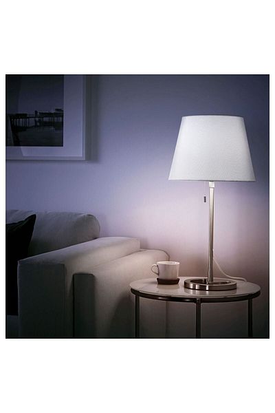 IKEA Eshlee Nyfors Lampshade Nickel Plated White