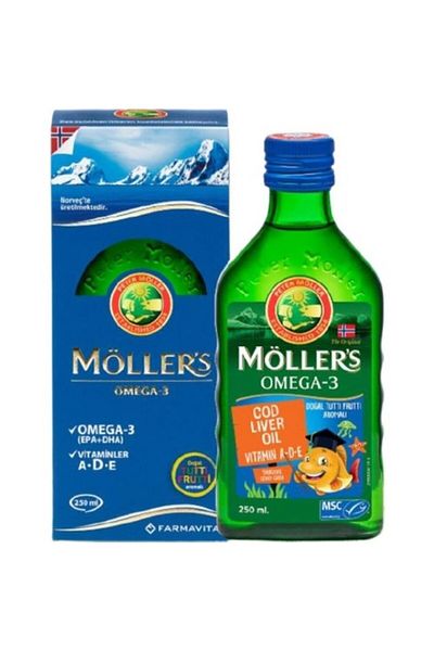 Möller's Omega Tutti Frutti 250ml - Farmavita Möllers