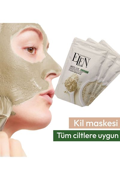 ELEN COSMETİCS Clay Mask, Face Mask Clay 40gr with Green Tea and Aloe Vera Extract