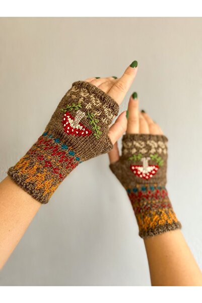 GülşahAtölye Mantar desen eldiven