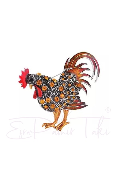 Esra Pamir Horoz Broş