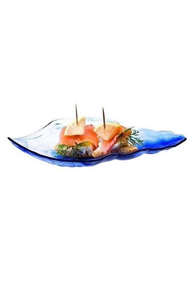 Paşabahçe 10654 Marine Batik Blue Serving Plate 21 Cm 6 Pieces