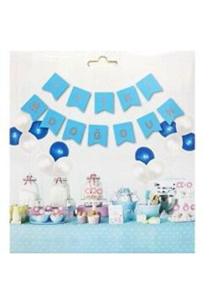 MascotShop Πανό για τα γενέθλια με γράμματα / Ασημένια μπαλώματα πάνω από το ...