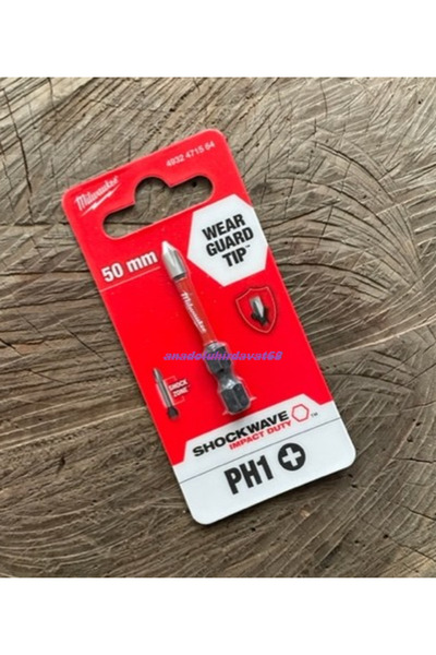 Milwaukee MİLWAUKEE PH1 YILDIZ BİTS UÇ 50MM COBALT ÇELİK İNCE VİDA SIKMA UCU