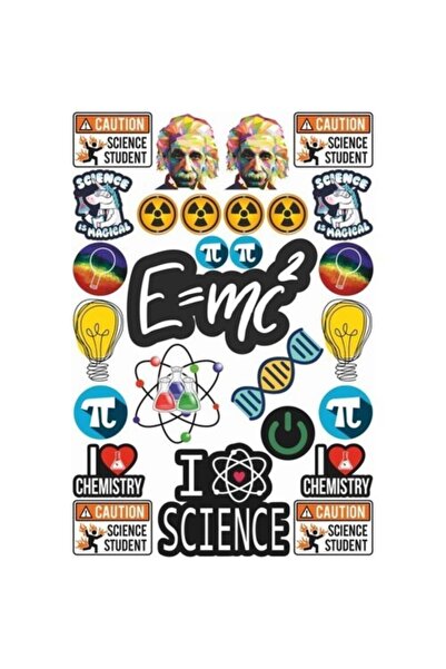 Limitless Design Science (bilim) Temalı Laptop Notebook Tablet Sticker Seti 2...