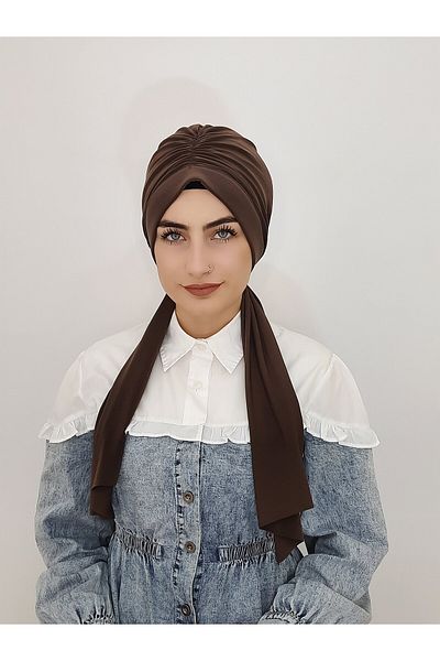 R&S modibone Sea and Pool Cap - Hijab Swimmer, Hasema and Swimsuit Compatible Coffee Design