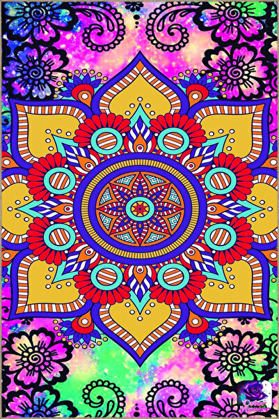 Rugs Modern Halı Colorful Floral Patterned Woven Base Carpet and Washable Car...