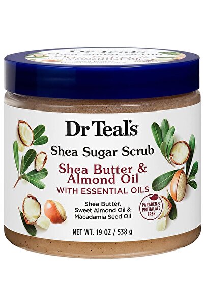 Dr Teals مقشر الجسم بالسكر وزبدة الشيا وزيت اللوز من دكتور تيل، 538 غرام