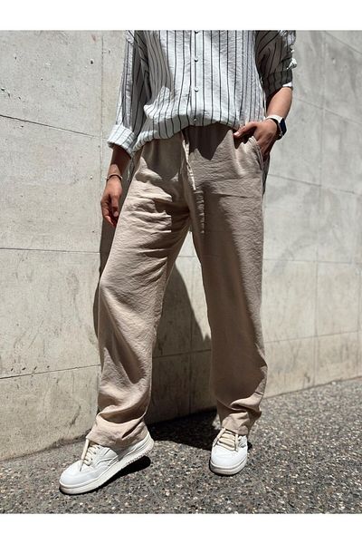 SAVA Beige Modal Fabric Pants