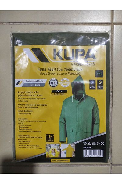 Kupa GREEN Luxury Raincoat - XXL Extra Strong, Waterproof and Durable