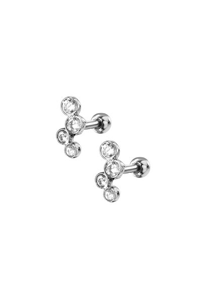 BY DİLEK ÇETİN ACCESSORY Çelik Kıkırdak Helix Tragus Piercing (1adet)
