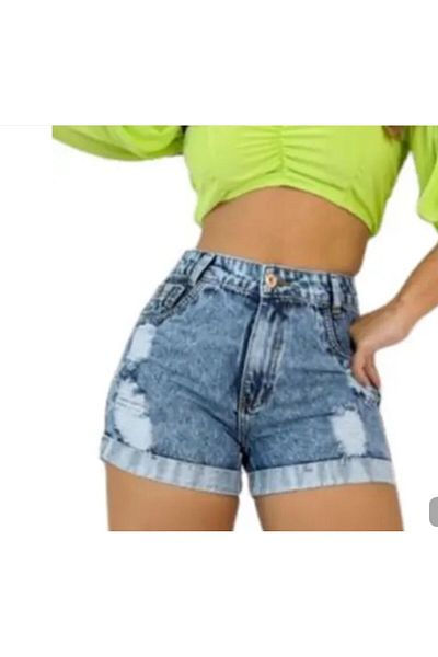DEEFWEAR Σχισμένο μοντέλο γυναικείο τζιν σορτς