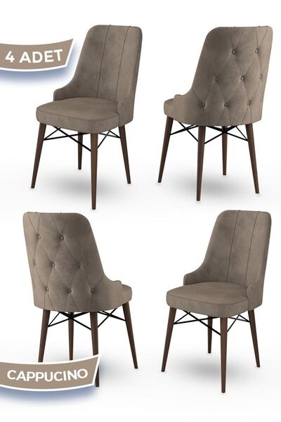 Canisa Araz Serisi, 1.sınıf Babyface Ithal Kumaş Ceviz Gürgen Ayak, 4 Adet Ca...