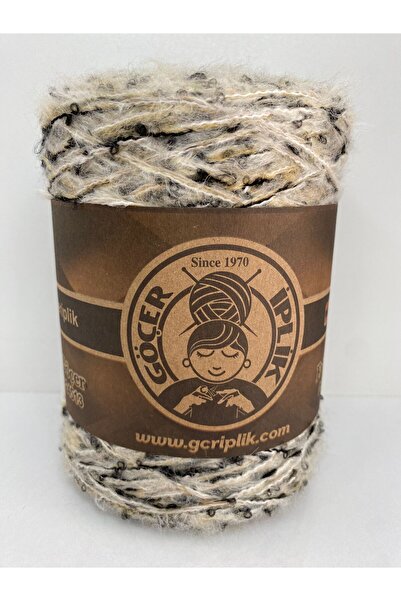 göçer Ață de tricotat Lână acrilic negru boucle cremă bej-gri deschisă moher ...