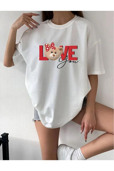 Evomind Μπλουζάκι με στάμπα "Love You".