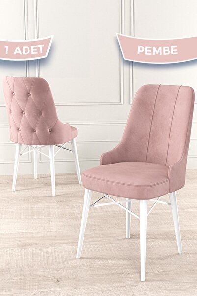 Canisa Araz Serisi, 1.sınıf Babyface Ithal Kumaş Pembe Sandalye , Beyaz Gürge...