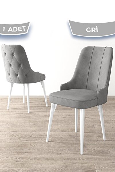 Canisa Maya Serisi, 1.Sınıf Babyface İthal Kumaş Sandalye , Beyaz Gürgen Ayak...