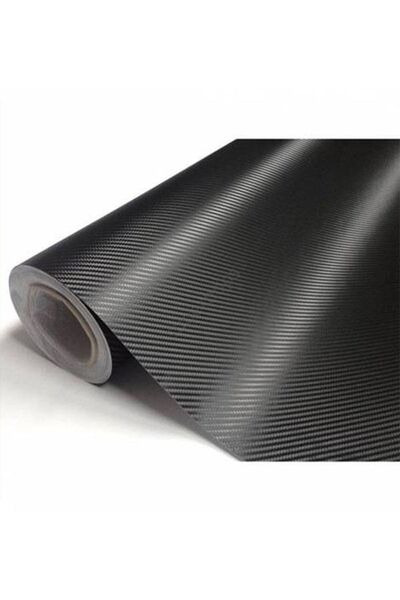 AUTOFOLYO رقائق ألياف الكربون ثلاثية الأبعاد باللون الأسود مقاس 127 سم × 1 متر