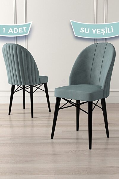 Canisa Jena Serisi 1 Adet Su Yeşili Mutfak Sandalyesi 1.sınıf Babyface Ithal ...