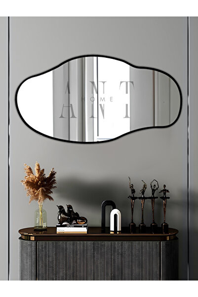 ant home Asimetrik 75X40  cm Konsol Aynası, Dresuar Aynası, Tuvalet Aynası, Holl Aynası, Banyo Aynası