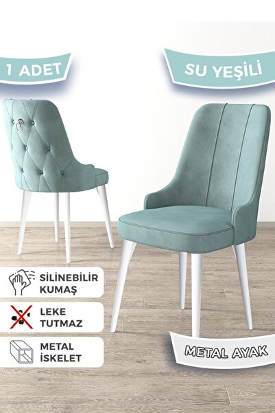 Canisa Newa Serisi, 1.sınıf Babyface Kumaş Beyaz Metal Ayak, 1 Adet Su Yeşili...