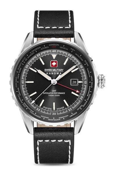 Swiss Military Smwgb0003201 Steel Black Men's Wristwatch