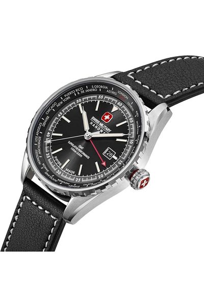 Swiss Military Smwgb0003201 Steel Black Men's Wristwatch
