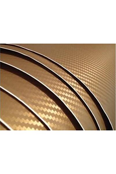 AUTOFOLYO Karbon Folyo Altın Kendinden Yapışkanlı 127 Cm X 2 Metre